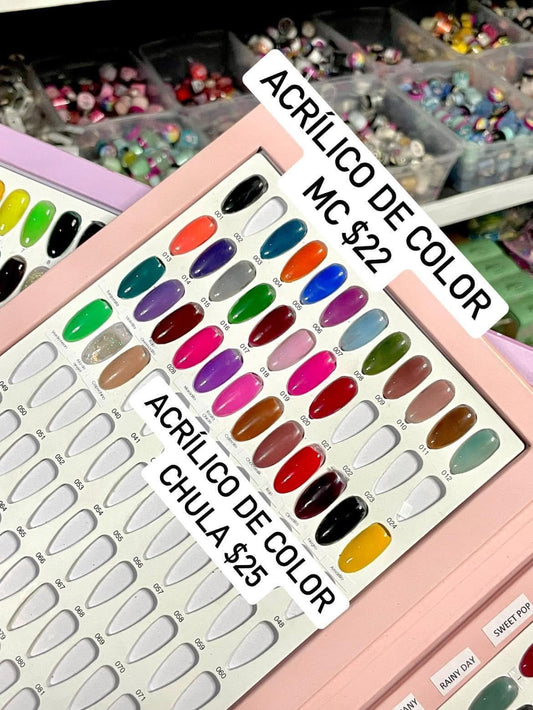 Acrílico de color chula