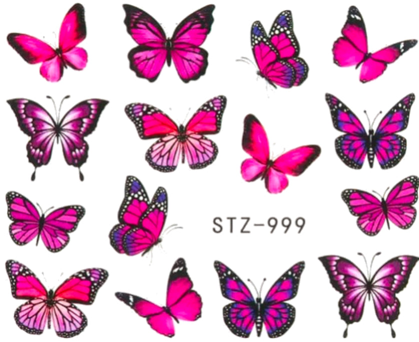Tatuaje mariposa rosa