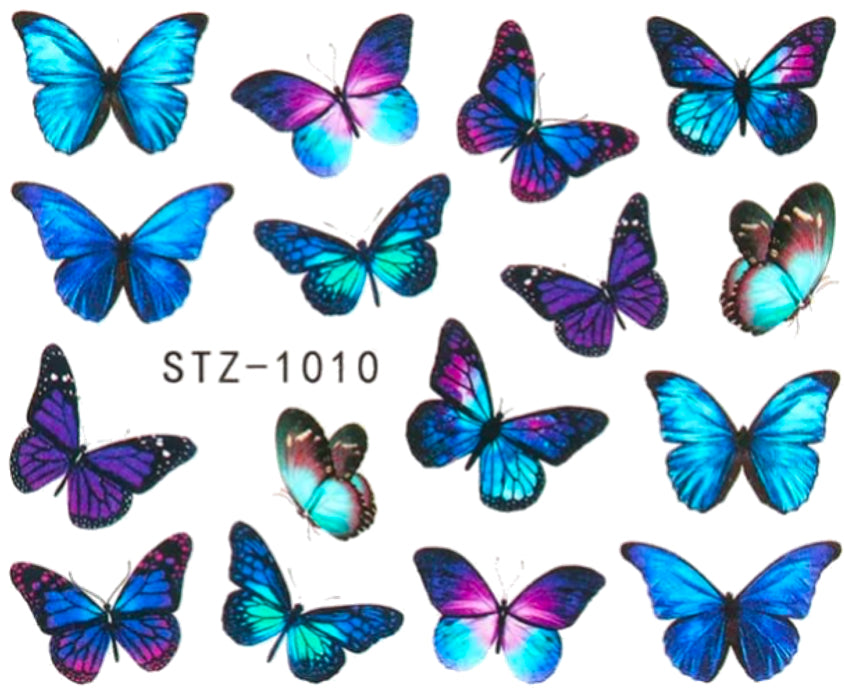 Tatuaje mariposa azul