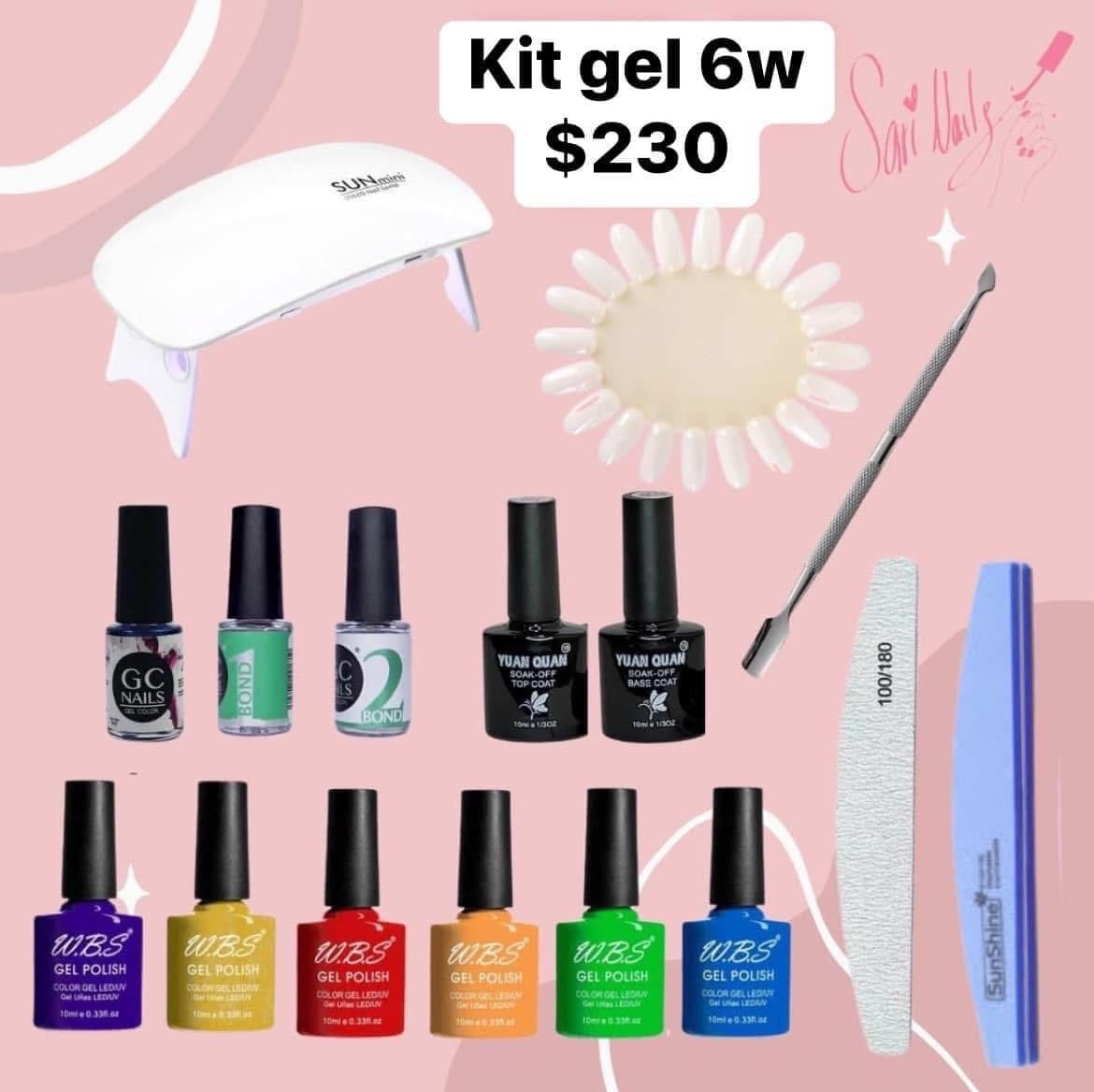 Kit de gel Lámpara 6w