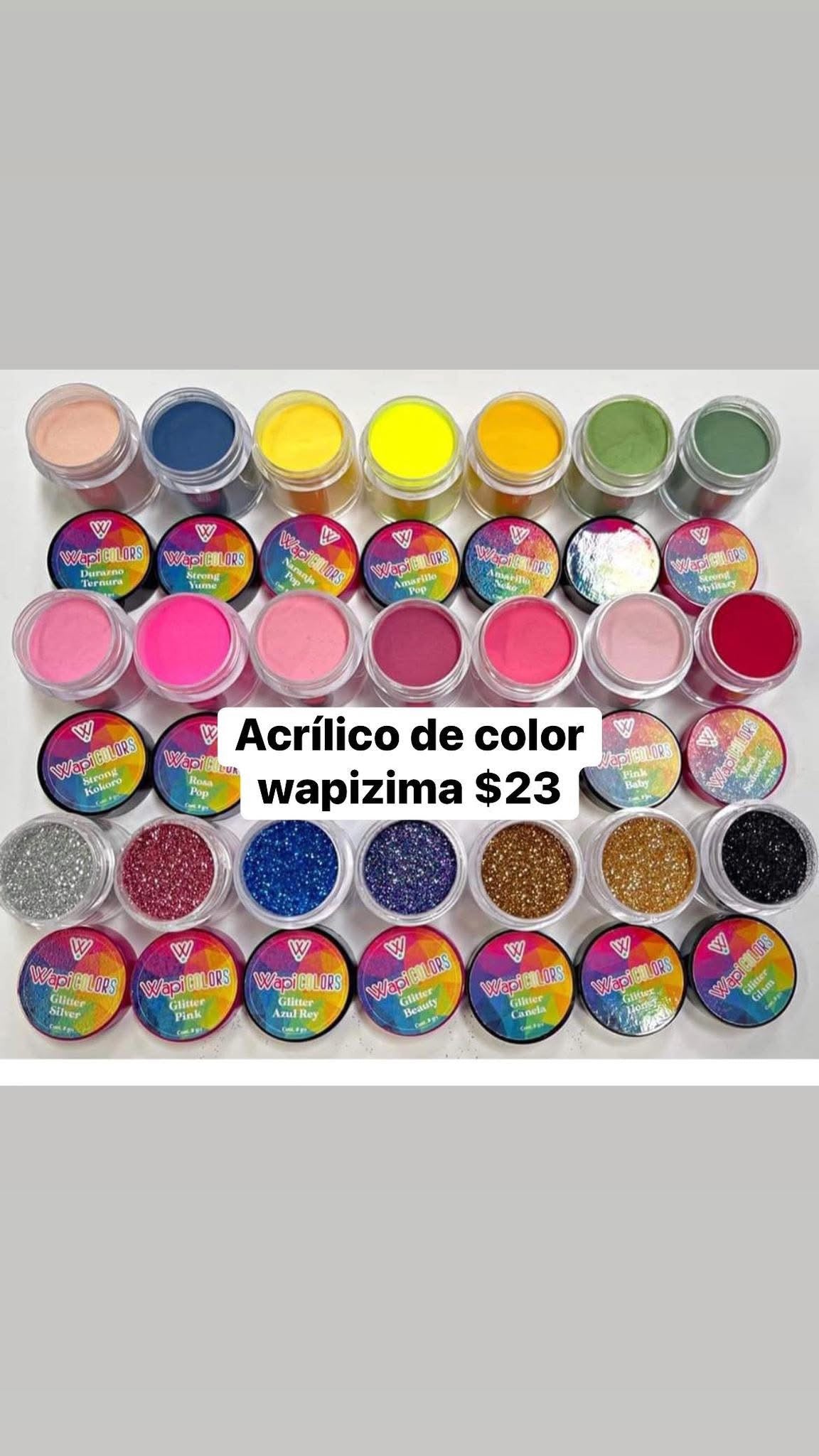 Acrílico de color Wapizima