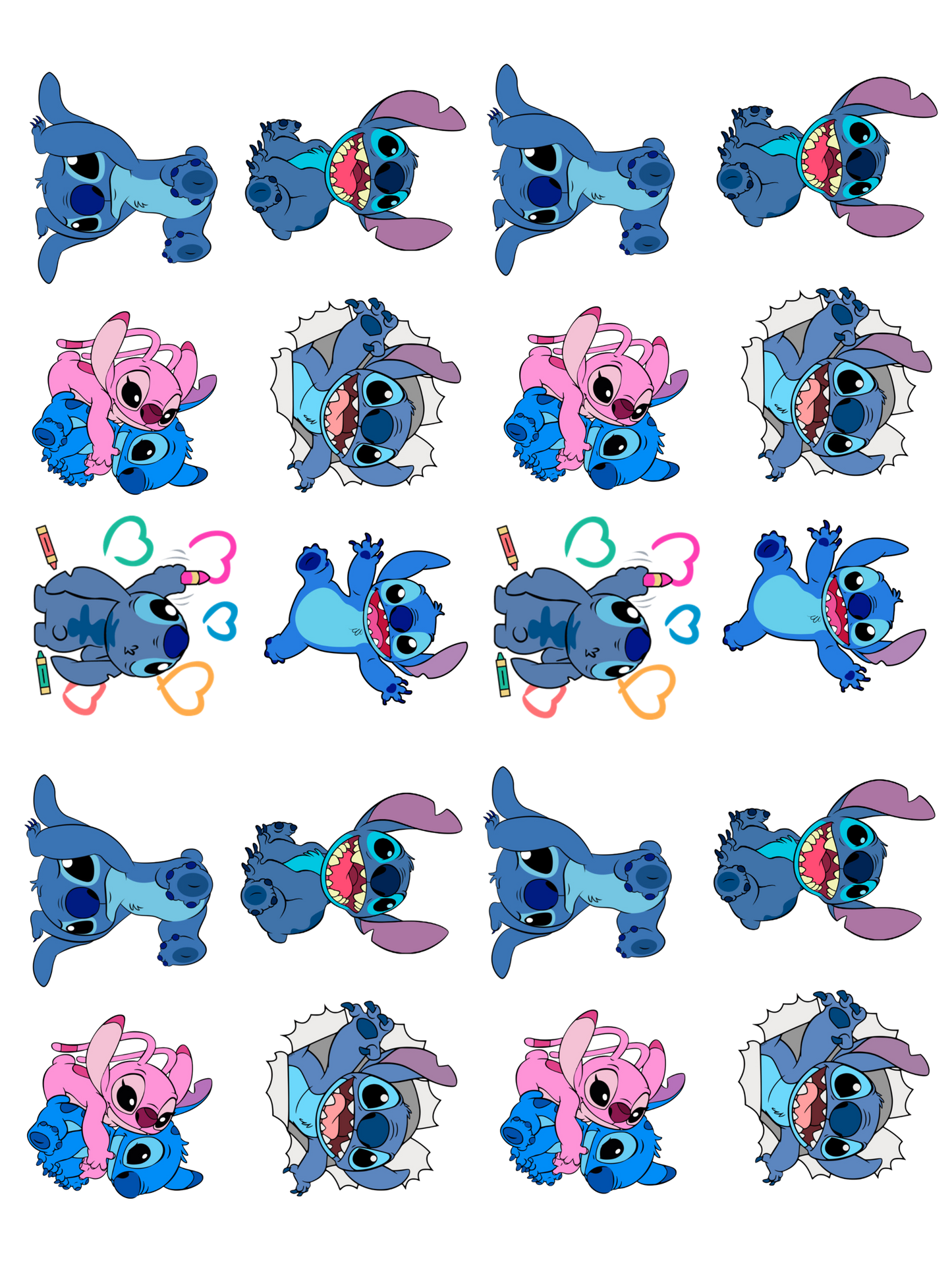 Tatuaje stitch chico