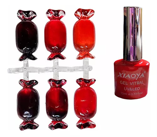 Gel Vitral Rojo Xiaoya