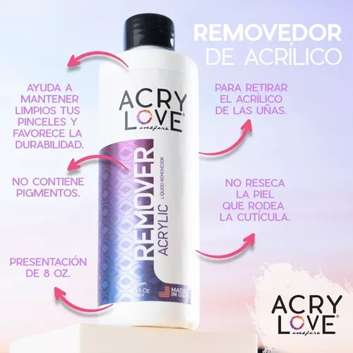 Removedor De Gel Acrylove 8oz