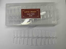 Tip Cuadrado 240pz Love Crazy Cristal